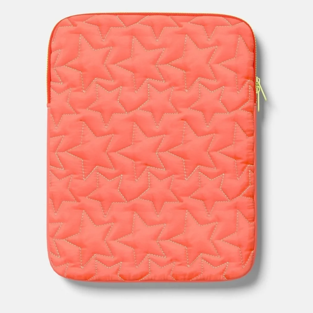 NWT HeyDay Coral Orange Star Tablet Sleeve